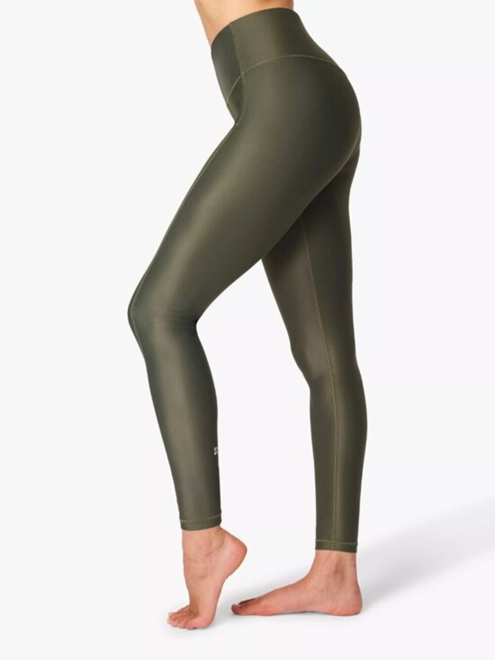 Sweaty Betty High Shine 7/8 High Rise Leggings L Green